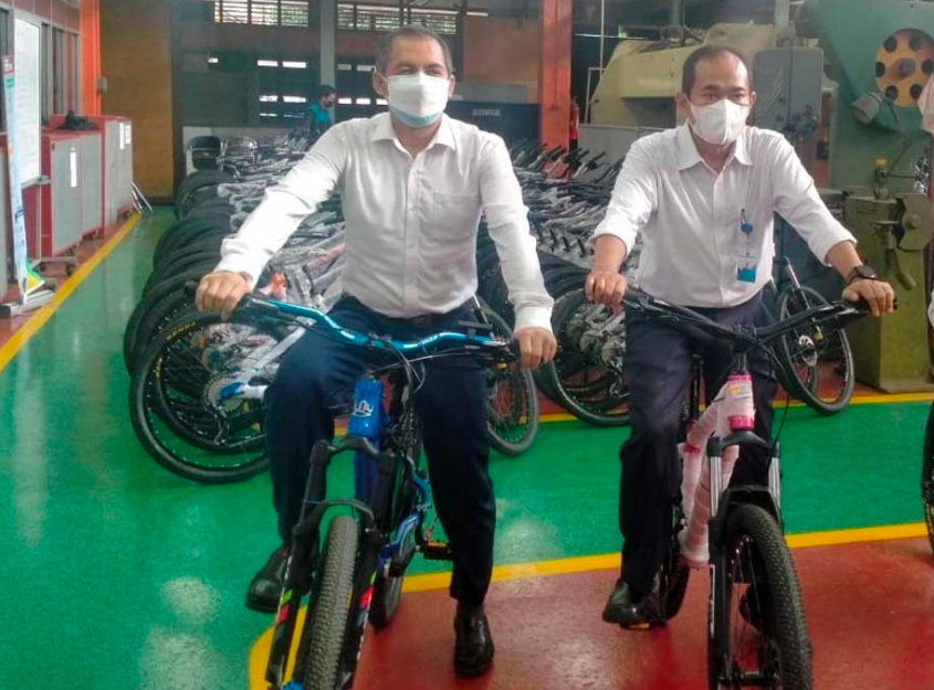 JOGJA PUNYA: Sepeda yang diklaim seratus persen karya anak bangsa diusulkan bermerek Jokowi. (foto: ist)