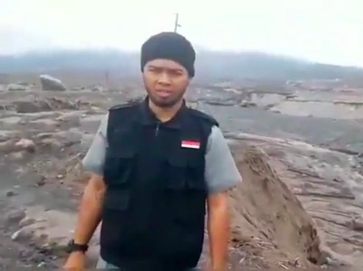 PENCARIAN: Pria yang membuang sesajen berinisial HF. (gambar: ist)
