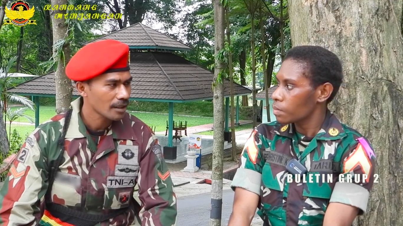 Taruni TNI AU Ester Christine. (sumber: youtube/kandang menjangan channel)