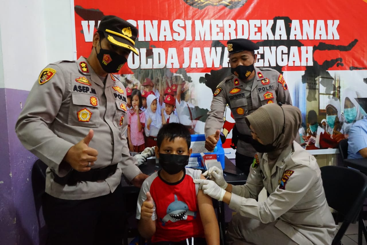 Polres Magelang Kota Gelar Vaksinasi Anak Usia 6-11 Tahun