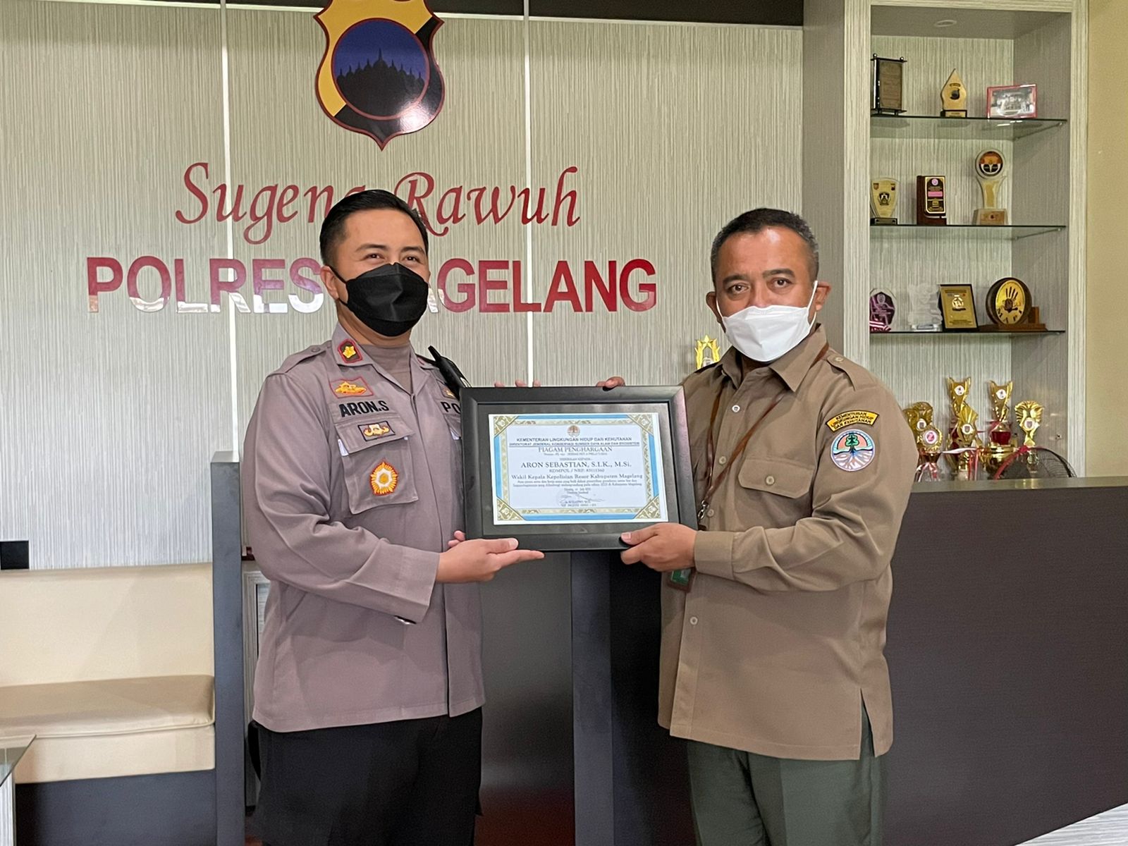 Ungkap Kasus Peredaran Satwa Liar, Polres Magelang Terima Penghargaan