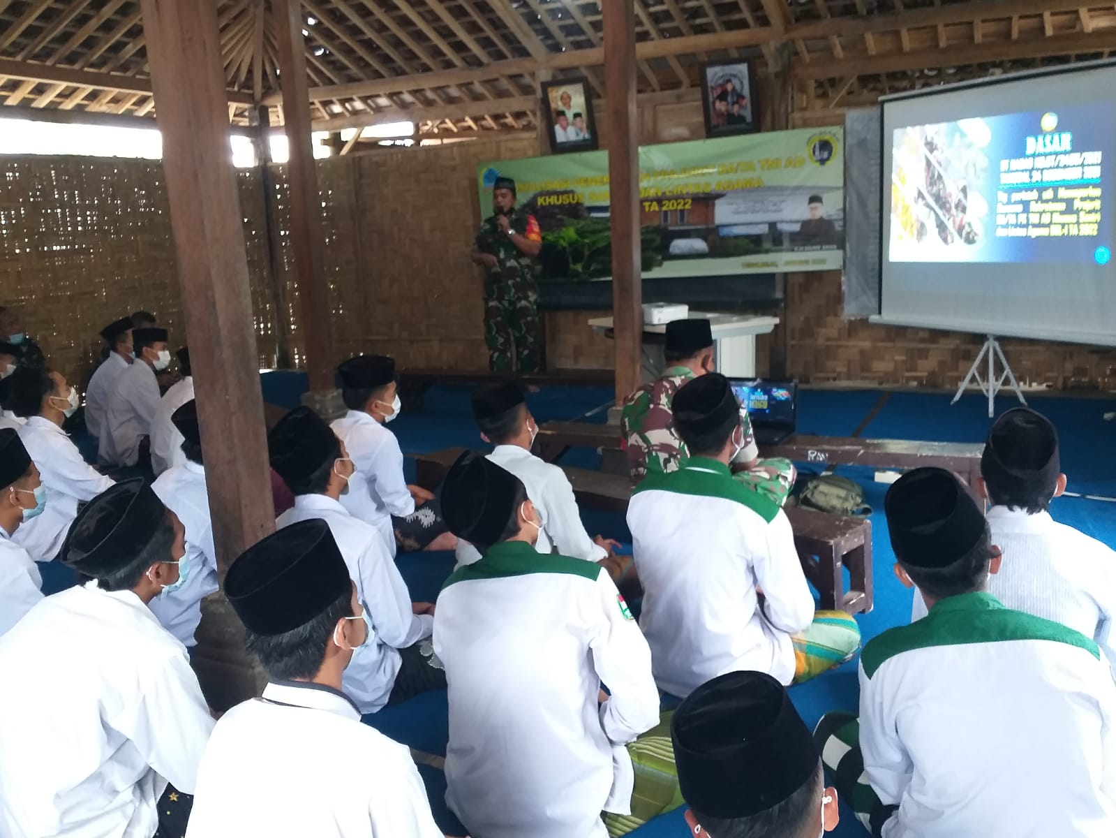 Kodim 0705/Magelang Sosialisasikan Rekrutmen Bintara Tamtama TNI AD Santri Dan Lintas Agama