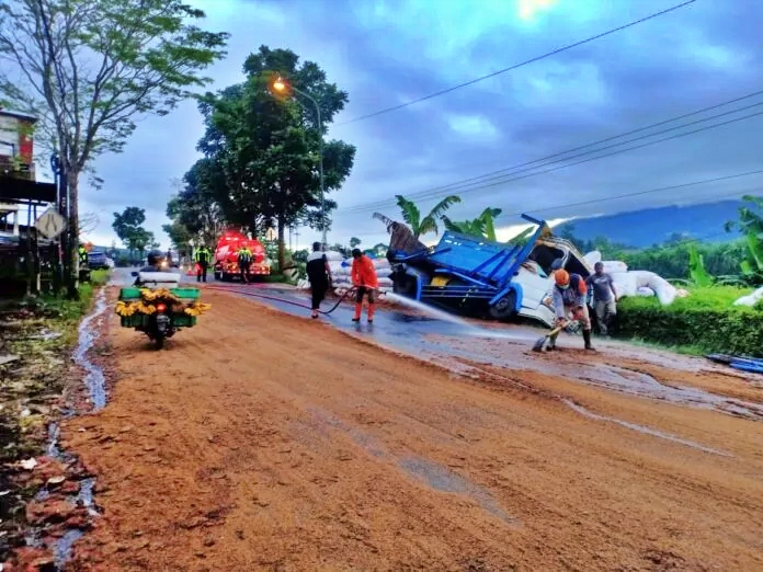 kecelaaan maut di Kertek Wonosobo akibatkan dua orang tewas