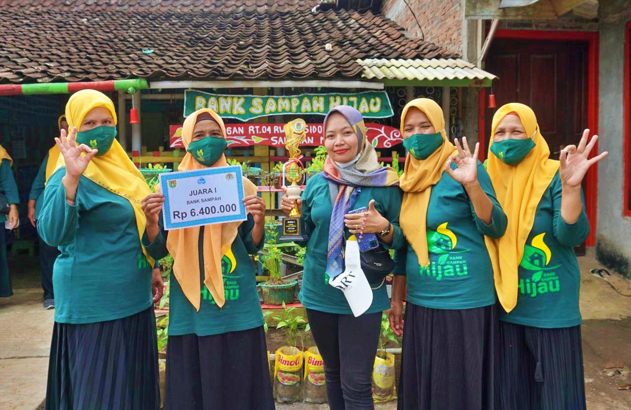 Bank Sampah Hijau Kecamatan Salaman juara 1 tingkat Kabupaten Magelang