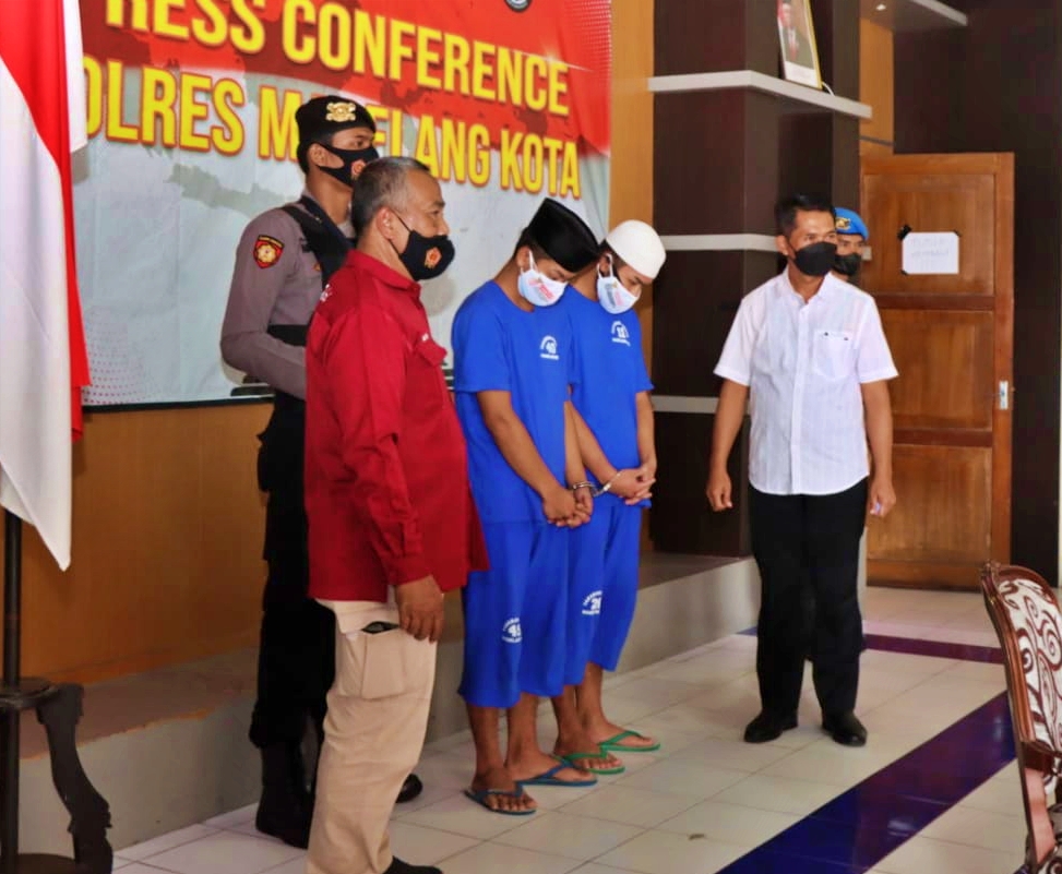 Dua pemuda yang cabuli ABG 12 tahun di Magelang diamankan polisi
