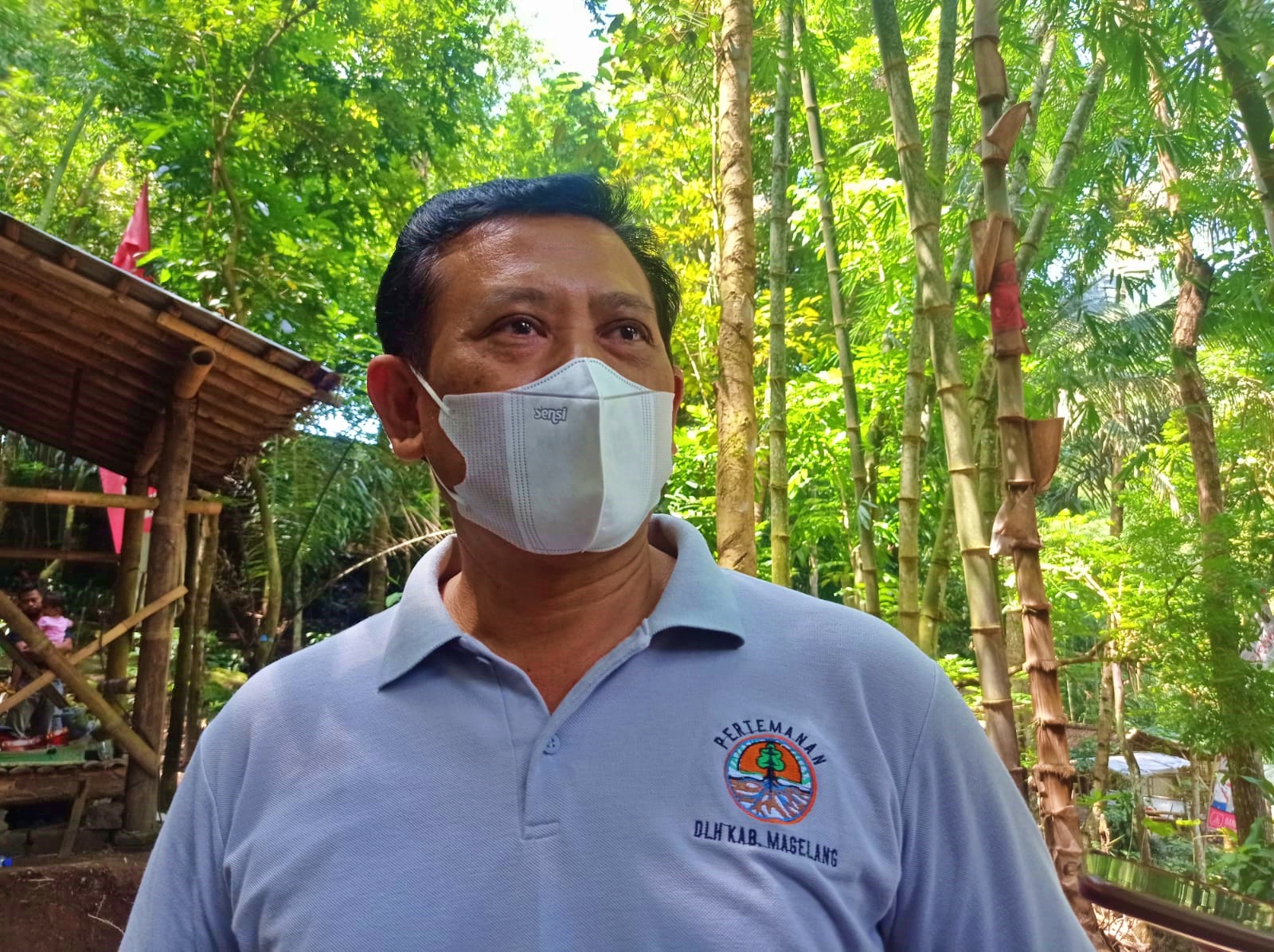 Kepala Dinas Lingkungan Hidup (DLH) Kabupaten Magelang saat diwawancarai soal tempat pengolahan sampah