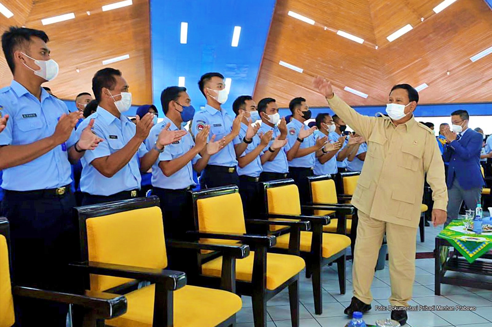 Menteri Pertahanan RI Prabowo Subianto saat di SMA Taruna Nusantara Magelang