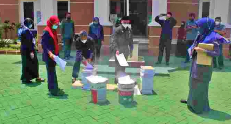 pemusnahan blangko akat cerai oleh Pengadilan Agama Magelang