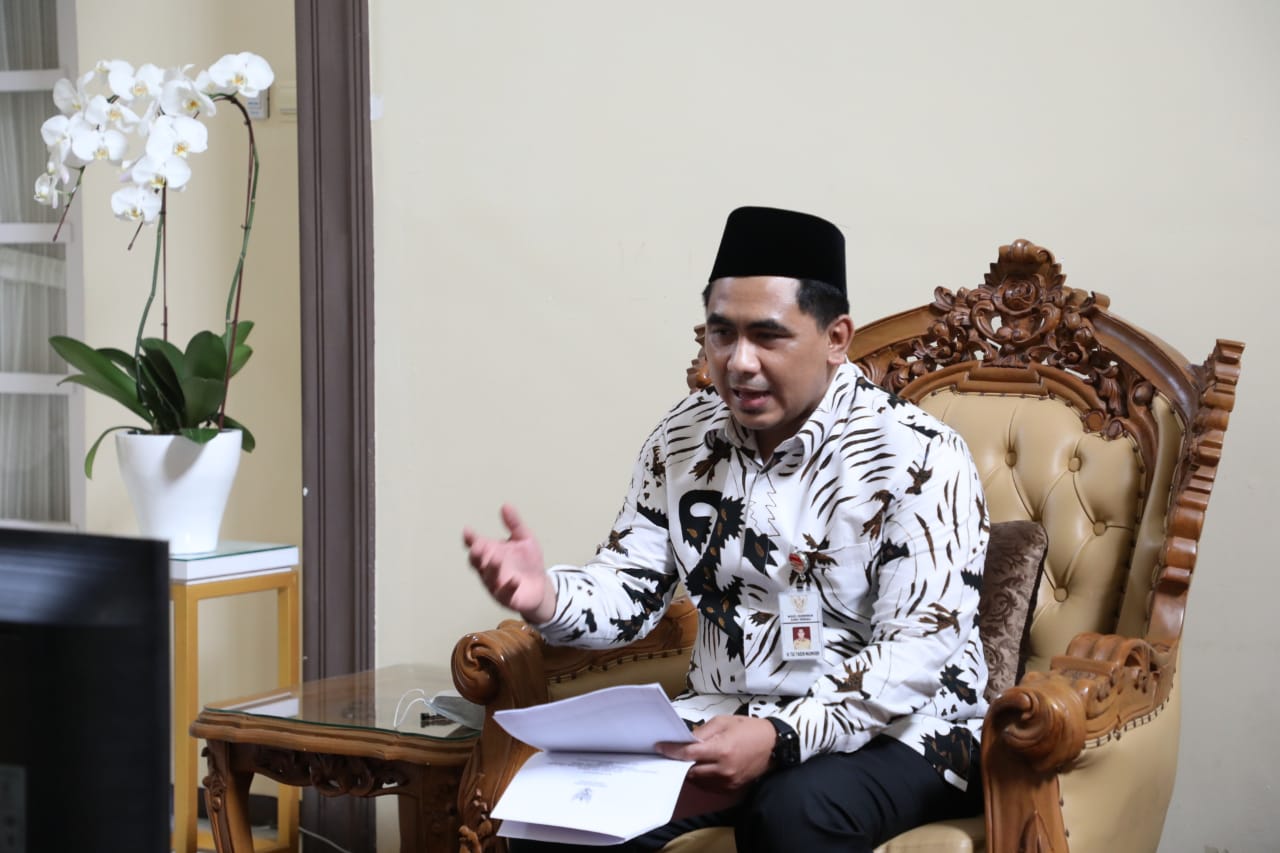 rapat Inventarisasi Materi Rancangan Undang-undang tentang Pemerintahan Digital dengan Dewan Perwakilan Daerah (DPD) RI, yang berlangsung secara virtual