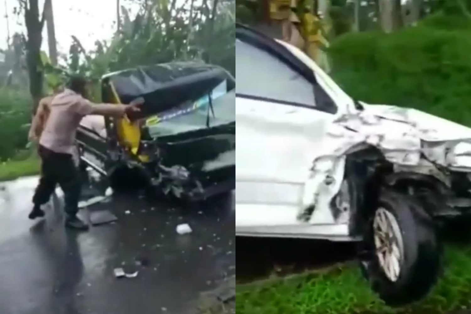 Dua mobil mengalami kecelakaan di Kajoran Magelang
