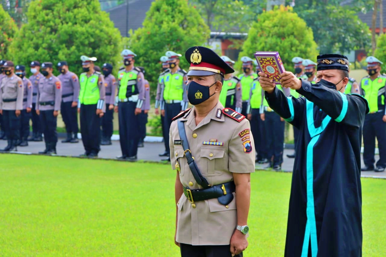 Jabatan Kasatpamobvit Polres Magelang baru, yakni IPTU Triyoko Yulianto yang sebelumnya menjabat Kasattahti Polres Magelang