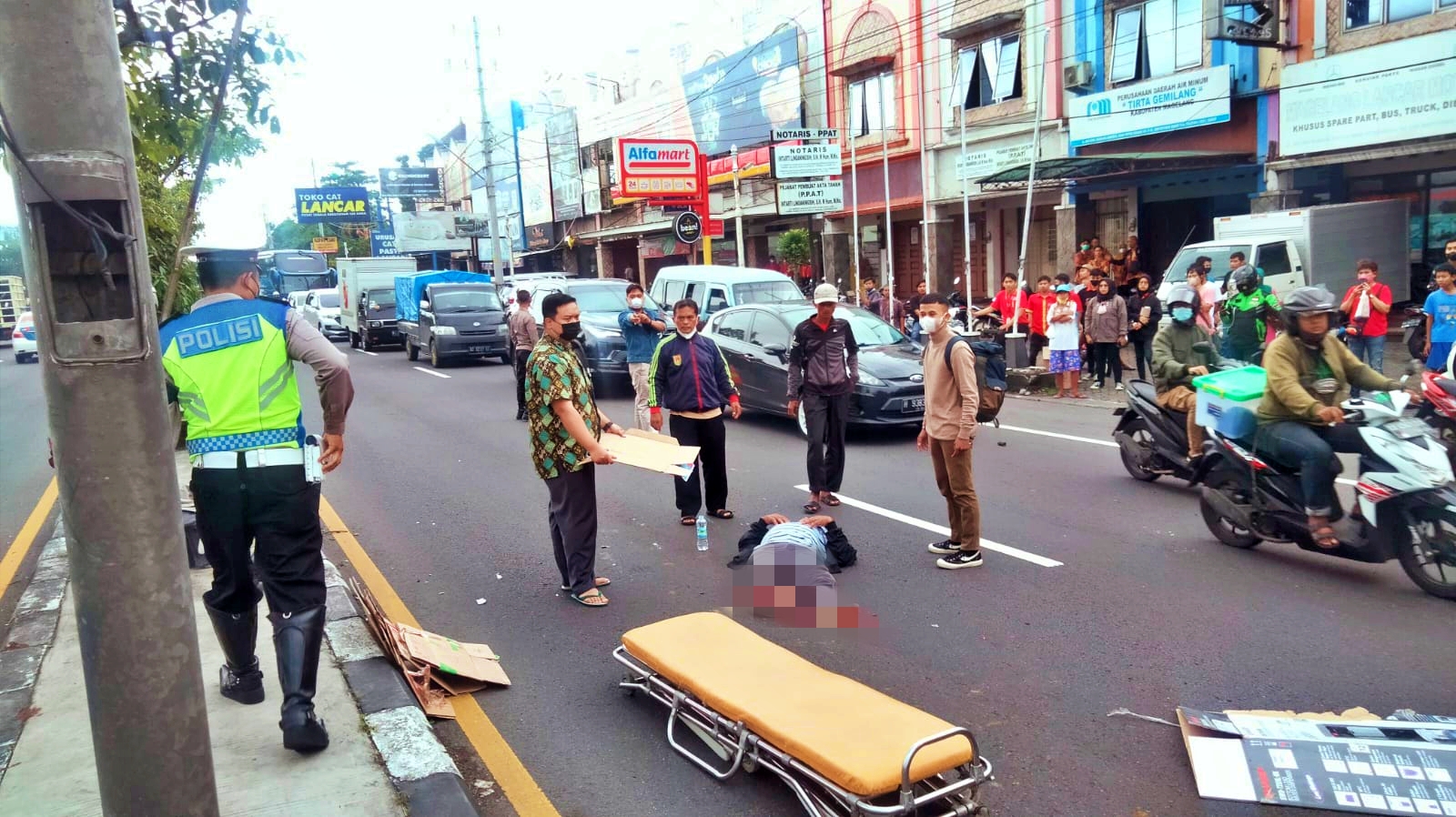 Kecelakaan di Metro Square Mertoyudan Magelang