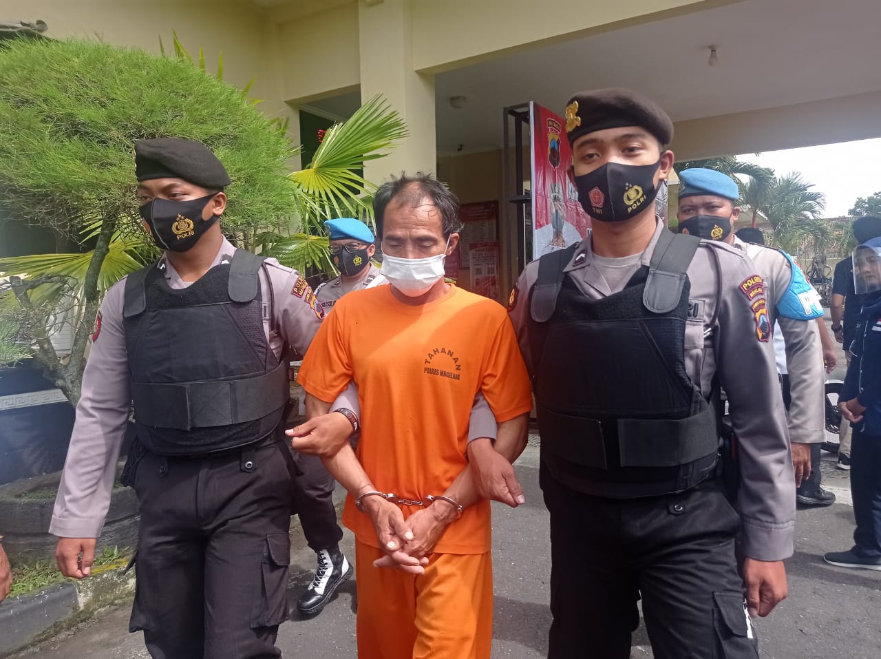 Pelaku pembunuhan seorang wanita yang mayatnya ditemukan di sungai Balong Tegalrejo Magelang