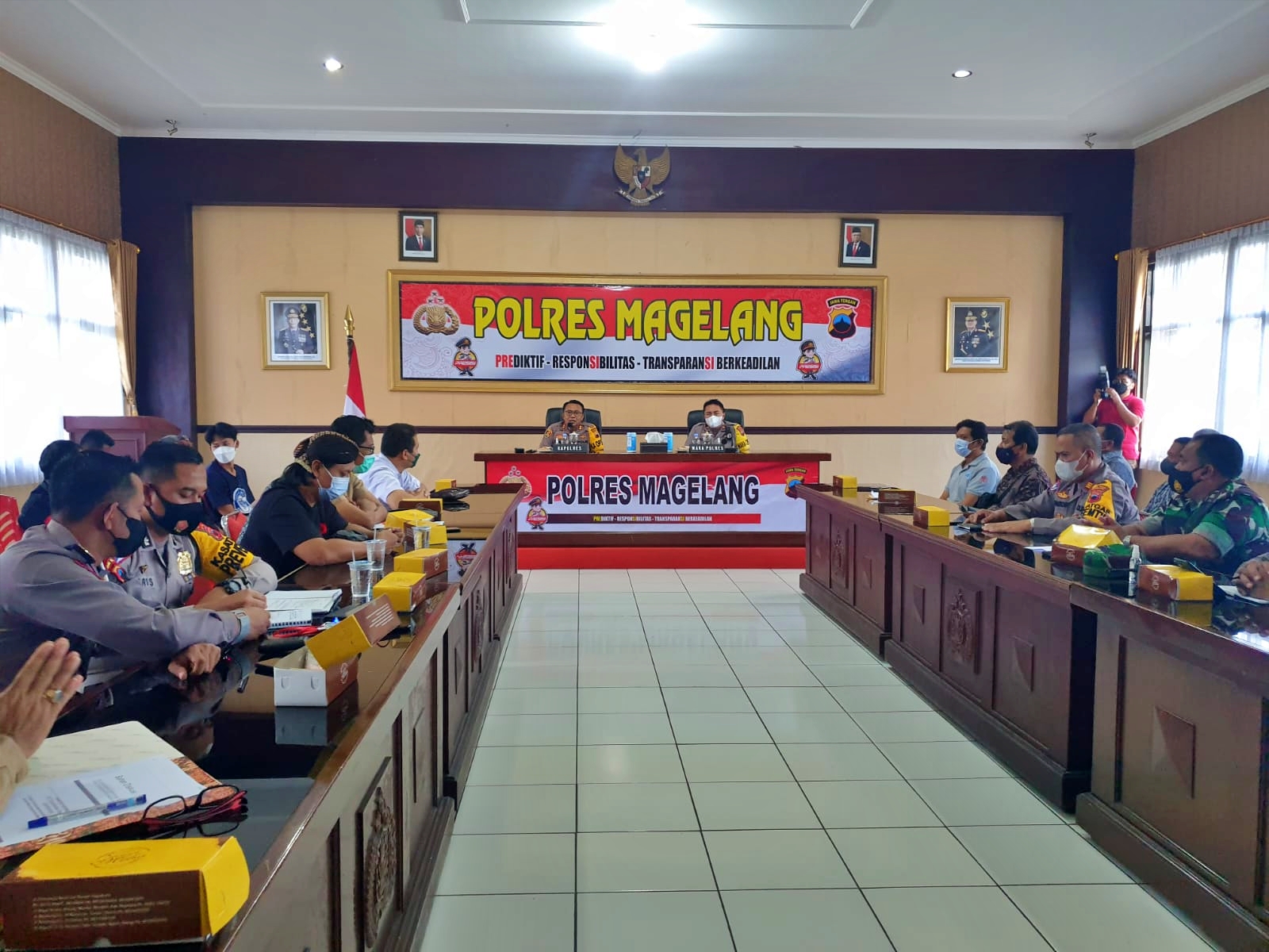 Sosialisasi dan diskusi Polres Magelang dengan pelaku wisata dan pemanggku kepentingan wisata di Magelang