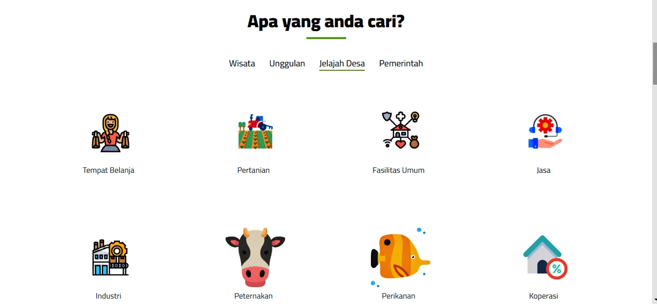 Tangkapan layar Situs Jelajah Magelang pasar digital untuk pengusaha atau UMKM