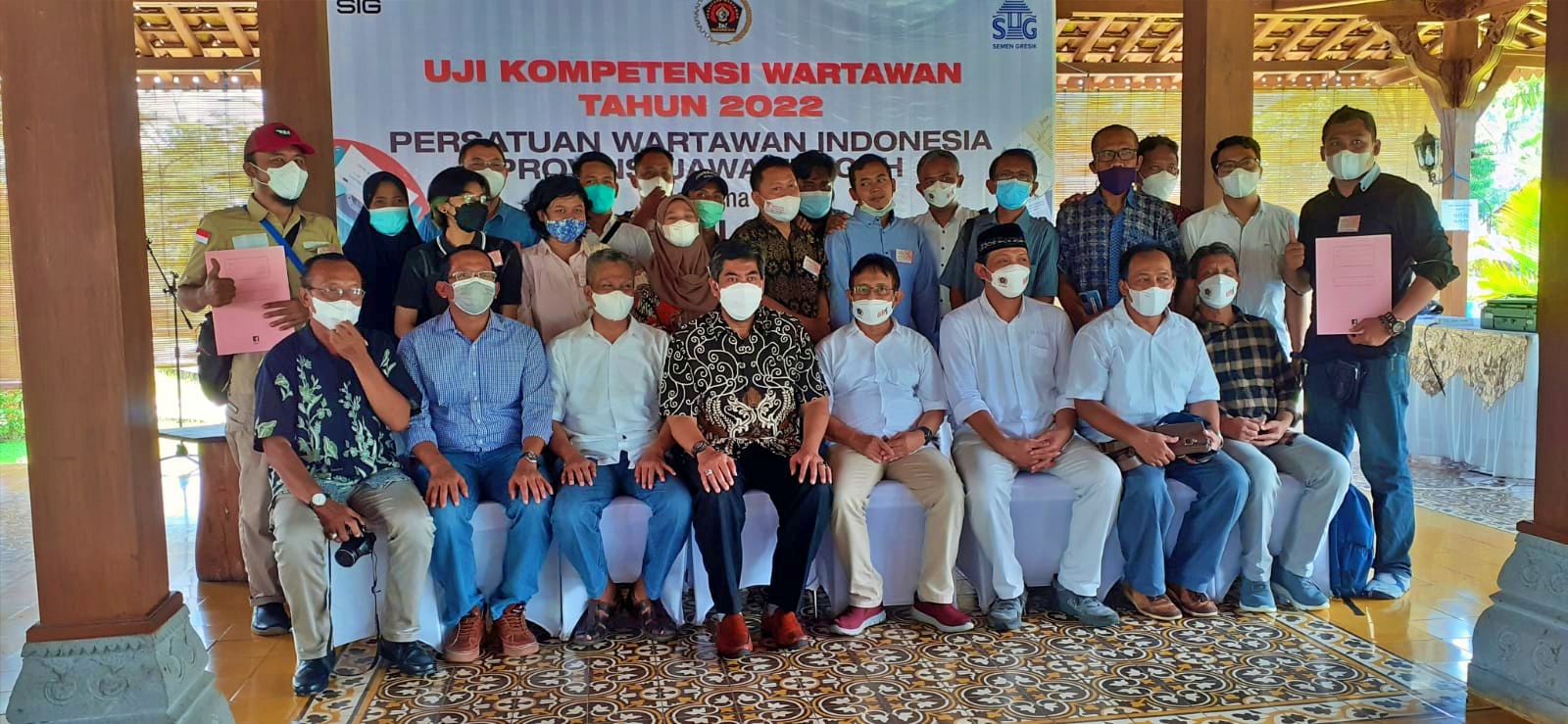 Uji Kompetisi Wartawan oleh PWI Jawa Tengah di Balkondes Ngargogondo Borobudur