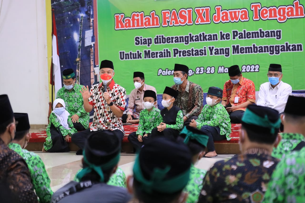 Lepas Keberangkatan Kalifah FASI, Ganjar: Anak-anak Semangatnya Luar Biasa
