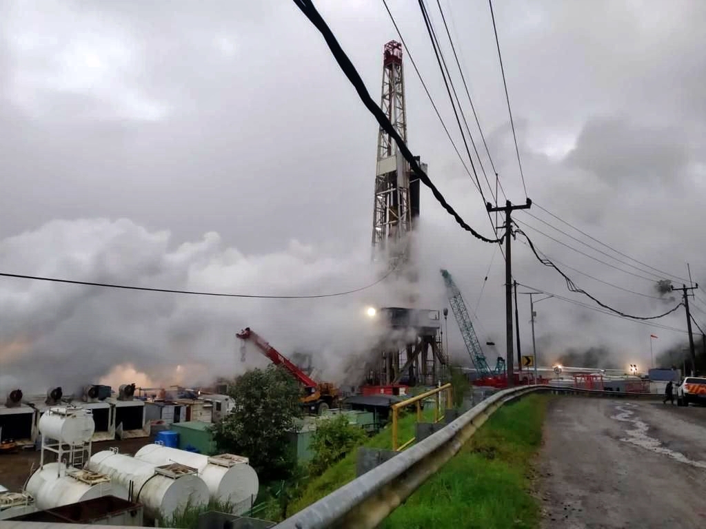 sumur PLTP Geo Dipa di dataran tinggi Dieng, Desa Karangtengah, Kecamatan Batur, Banjarnegara dimana seorang pekerja meninggal dunia akibat gas beracun