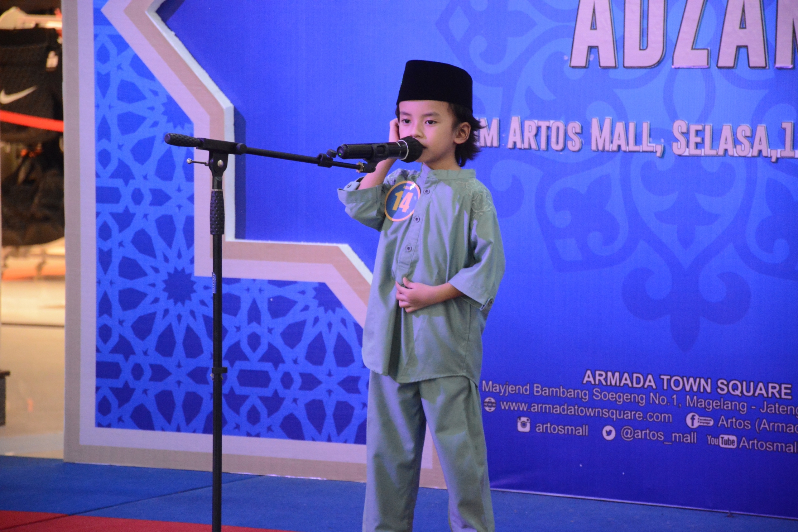 salah satu Peserta Lomba Adzan