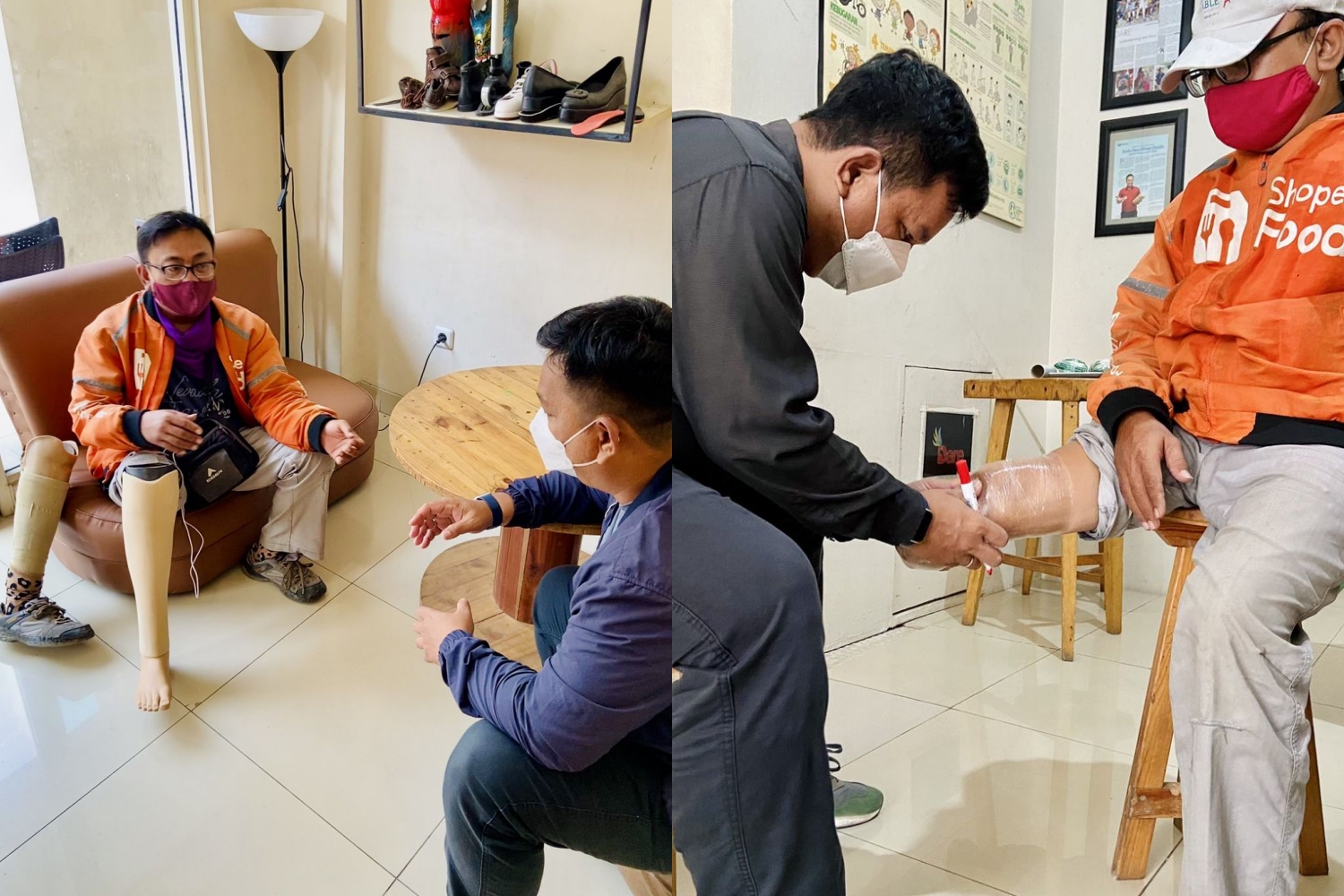 Driver Ojol dapat hadiah kaki palsu kisahnya mengharukan