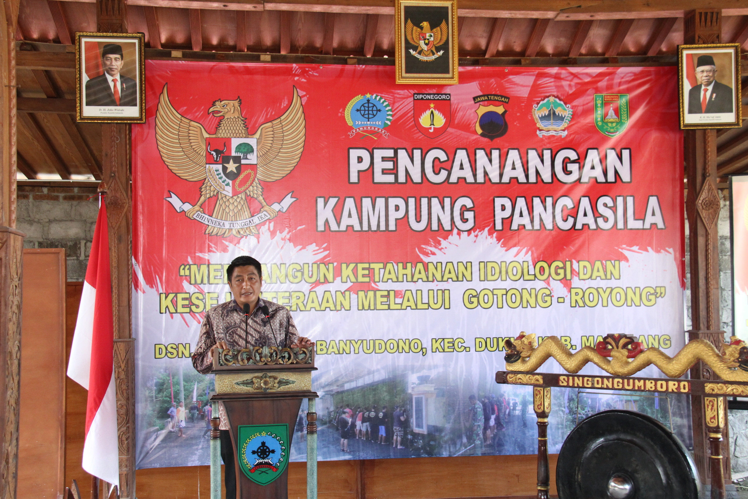 Bupati Magelang Canangkan Kampung Pancasila Di Dusun Karang, Desa Banyudono