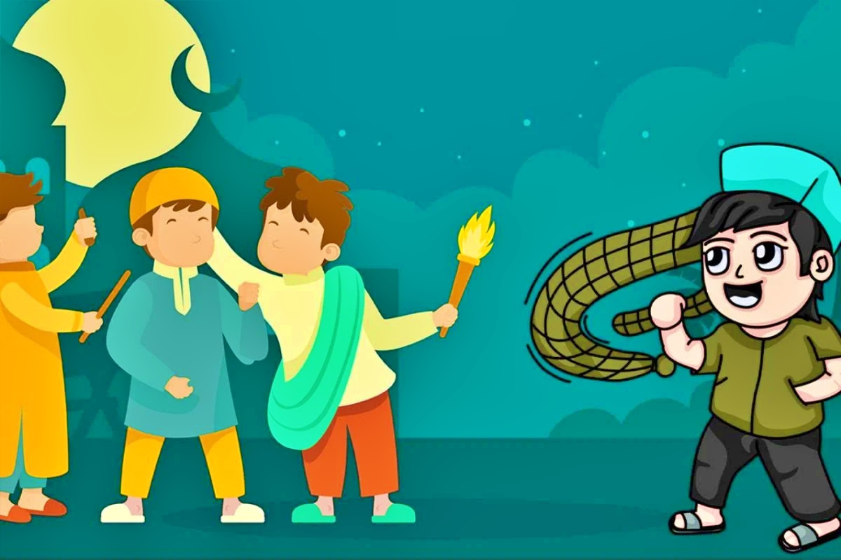 Ilustrasi perang sarung tiap bulan ramadhan