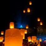 Lampion waisak Candi Borobudur