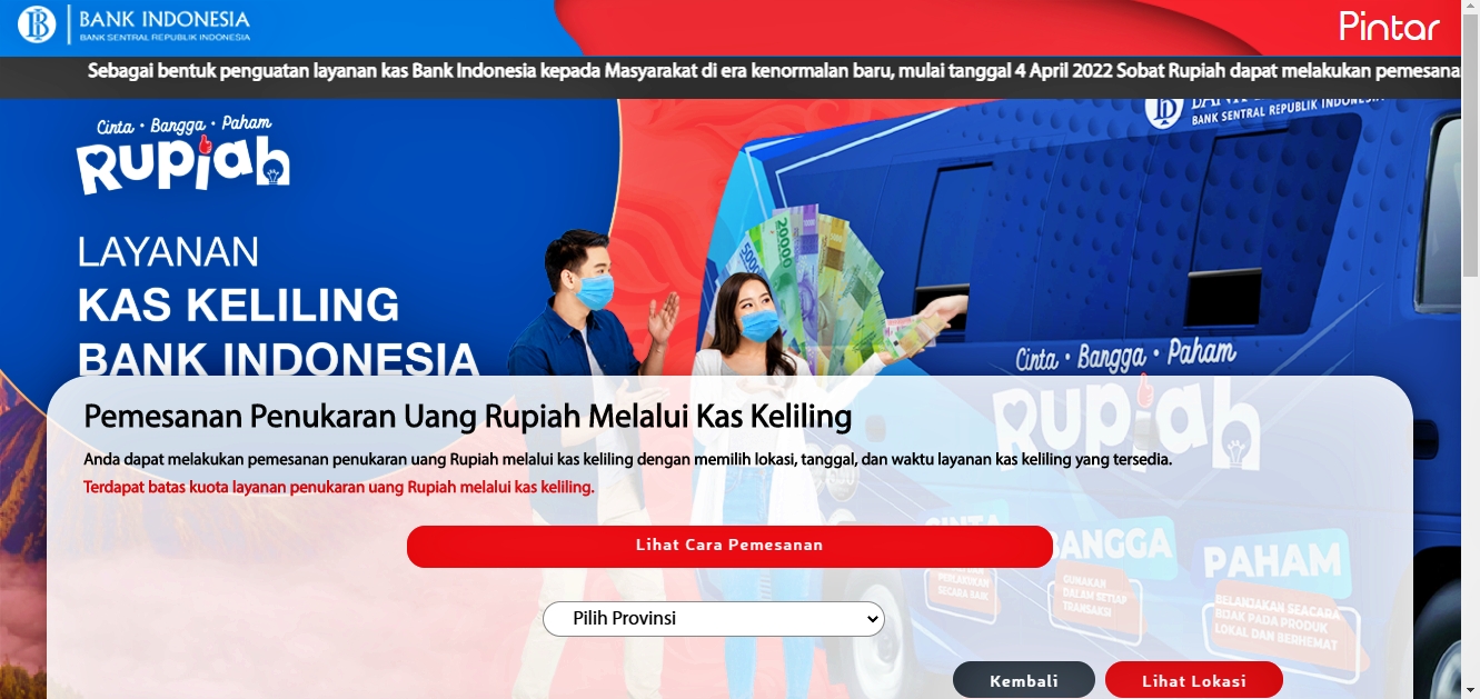 Pelayanan Bank Indonesia penukaran uang rupiah baru