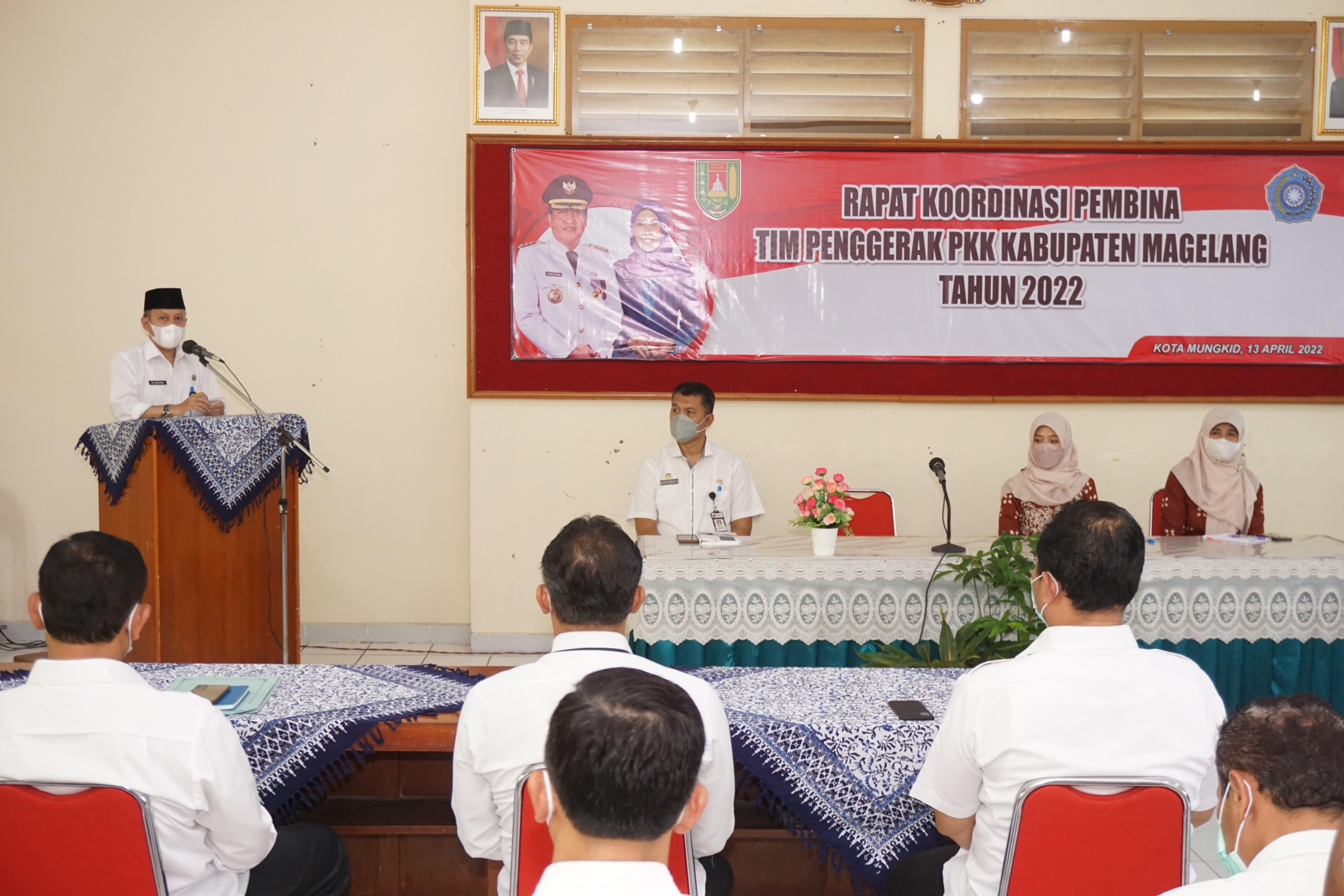 Rapat Koordinasi Pembina Tim Penggerak PKK Kabupaten Magelang Tahun 2022.