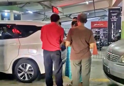 Tangkapan layar video aksi kekerasan di Pakiran JCM