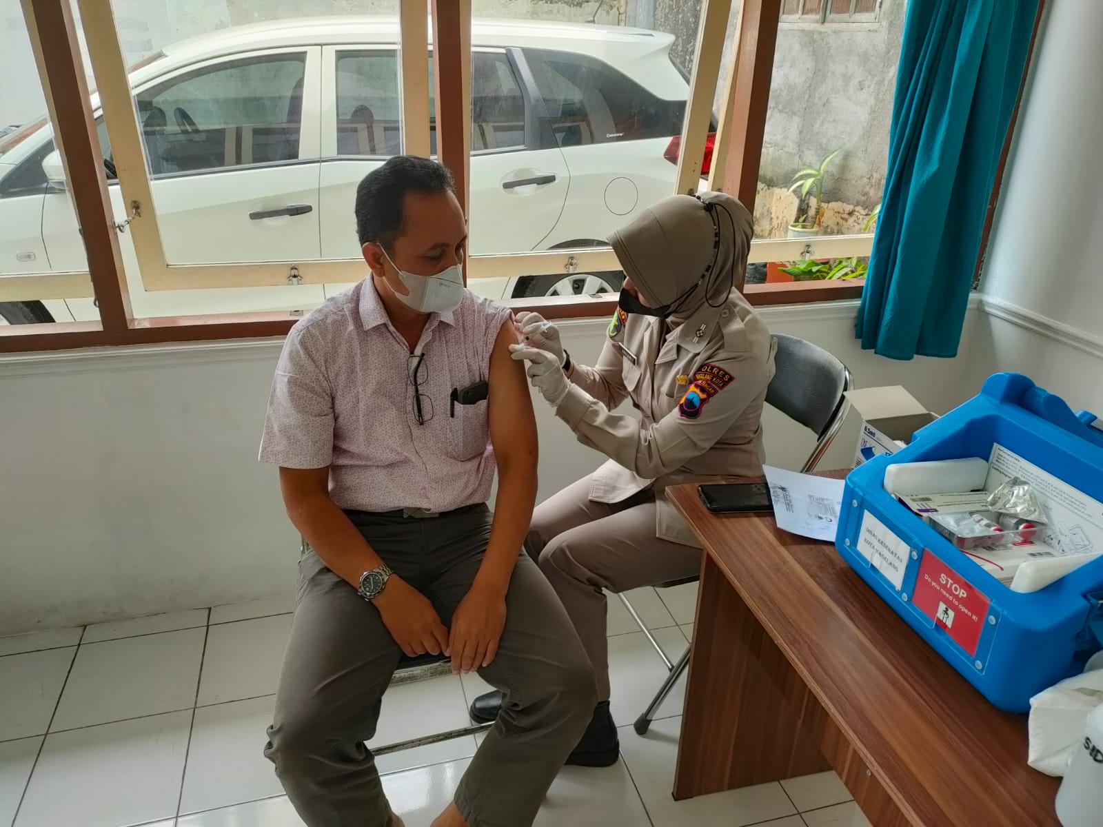 Gandeng PCNU, Polres Magelang Kota Gelar Vaksinasi Booster