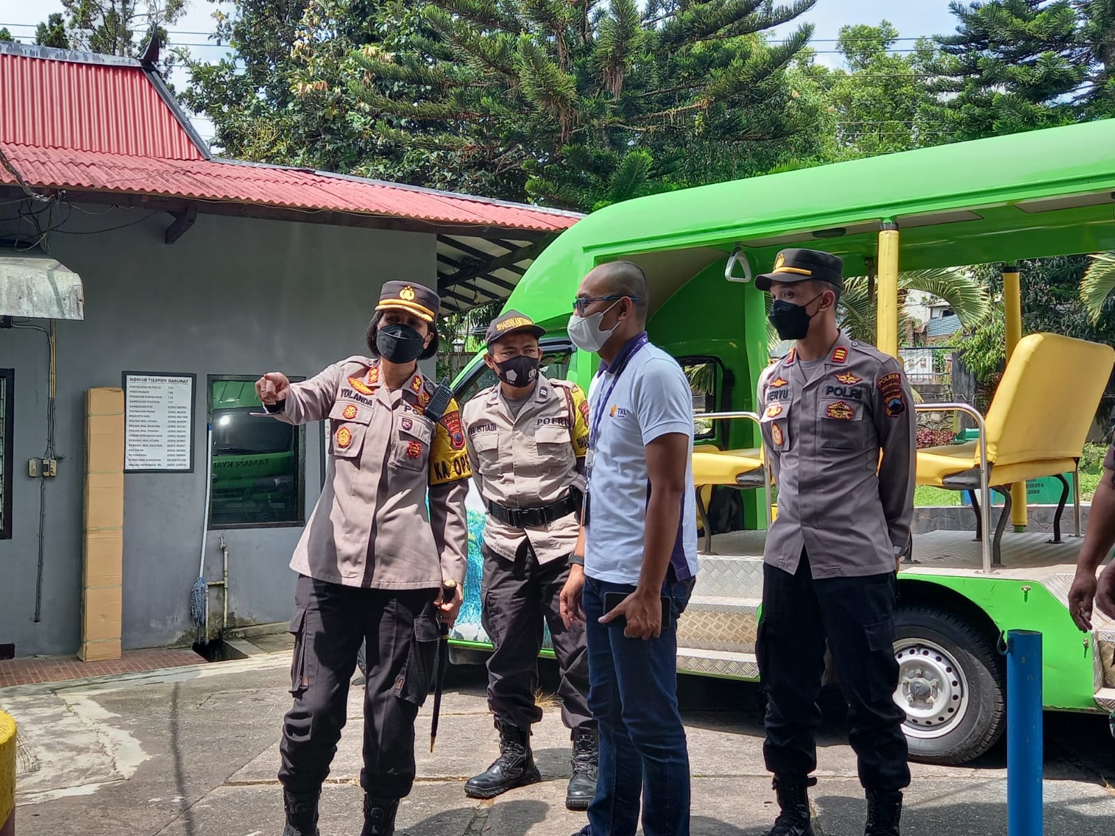 Jelang Libur Lebaran, Polres Magelang Kota Tinjau Taman Kyai Langgeng