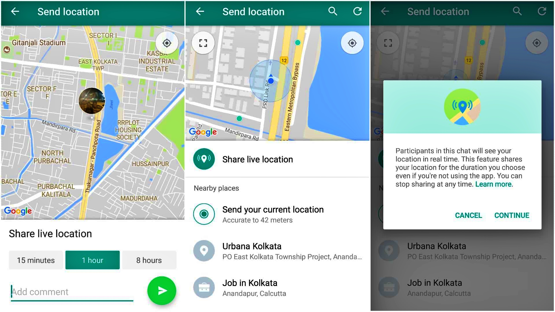 Cara lacak lokasi melalui WhatsApp