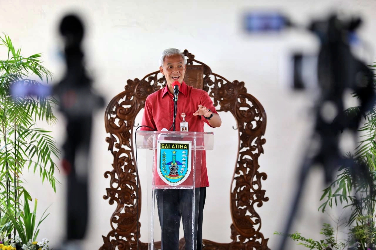 Ganjar saat di Kota Salatiga