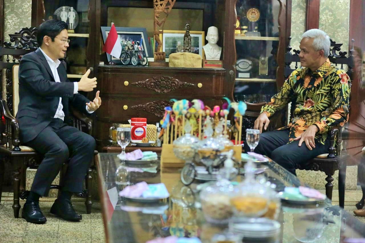 Menteri Keuangan Singapura temui Ganjar Pranowo