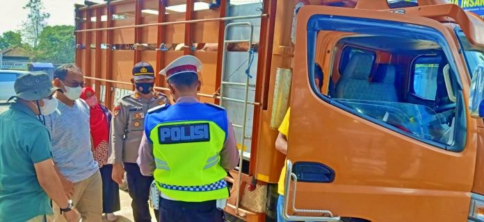 Polisi hentikan dua truk berisi 18 ekor sapi asal Magelang