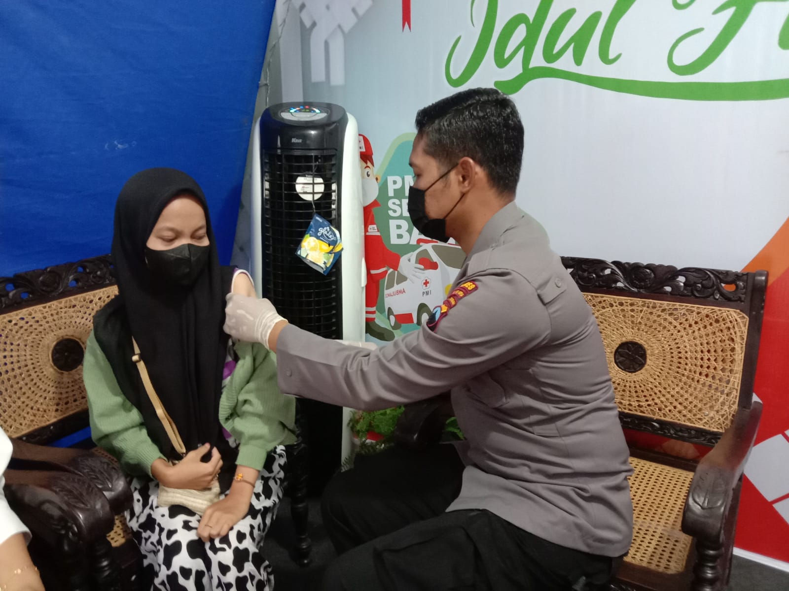 Pos Yan OKC 2022 Polres Magelang Kota Masih Layani Vaksinasi