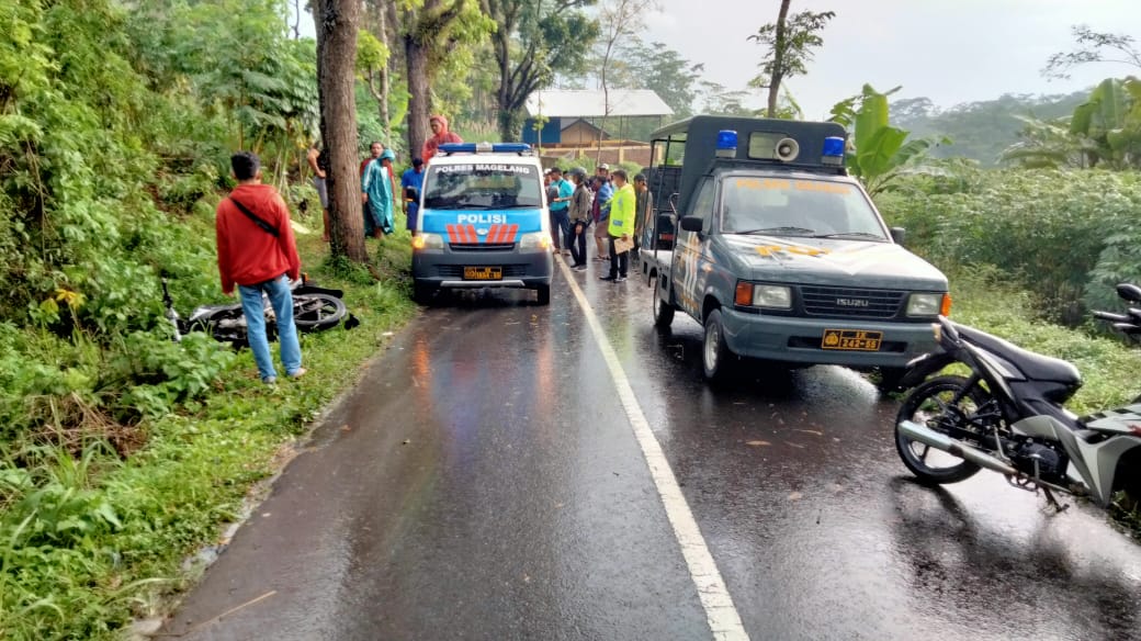 Kecelakaan di Grabag Magelang, Satu Mobil vs 2 Motor
