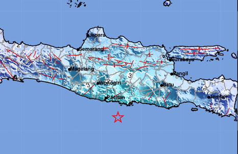 Gempa Magnitudo 5,3 Guncang Pacitan Jatim, Terasa Hingga Yogyakarta