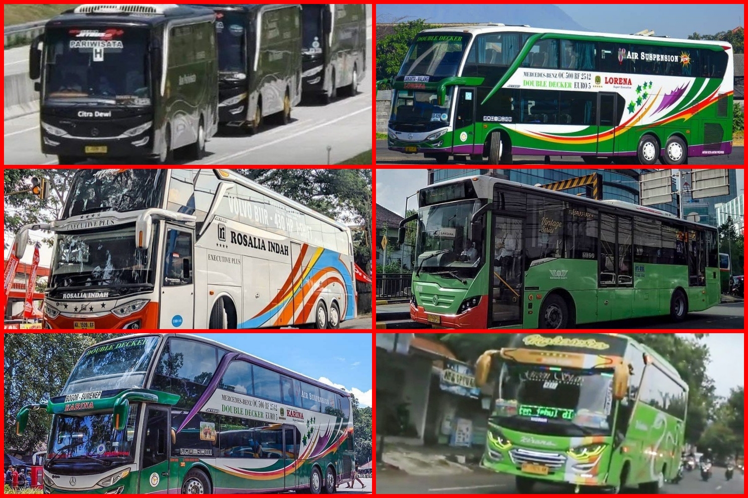 6 PO Bus di Indonesia dengan nama perempuan cantik