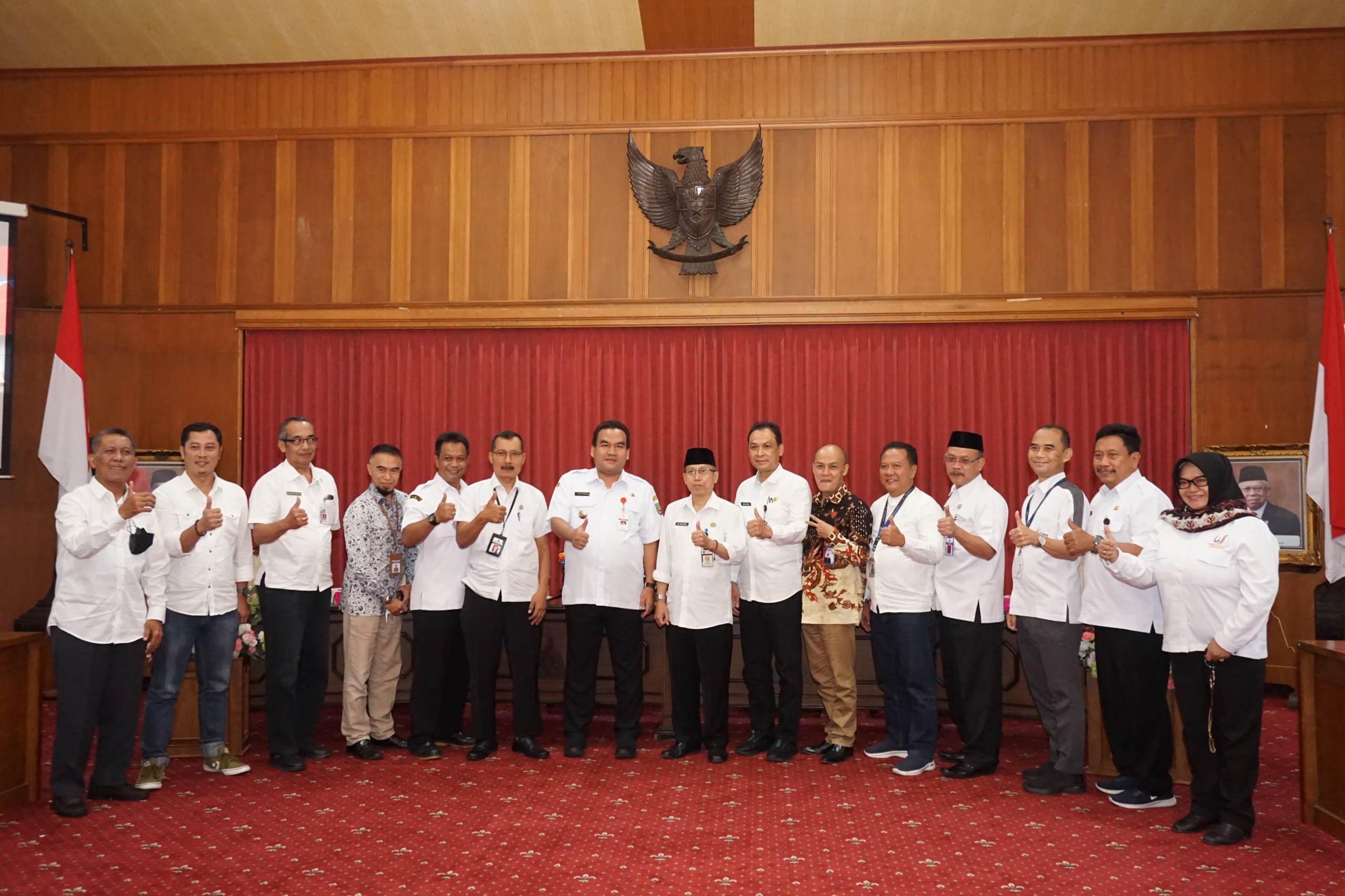 Sekretaris Daerah Kabupaten Magelang, Adi Waryanto beserta jajaran menerima Kunjungan Kerja (Kunker) dari Pemerintah Kabupaten Blora yang dipimpin langsung oleh, Bupati Blora Arief Rohman.