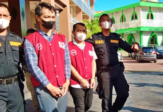 Dua orang tersangka dugaan kasus pembobolan bank di Jogja dan Magelang (antara)