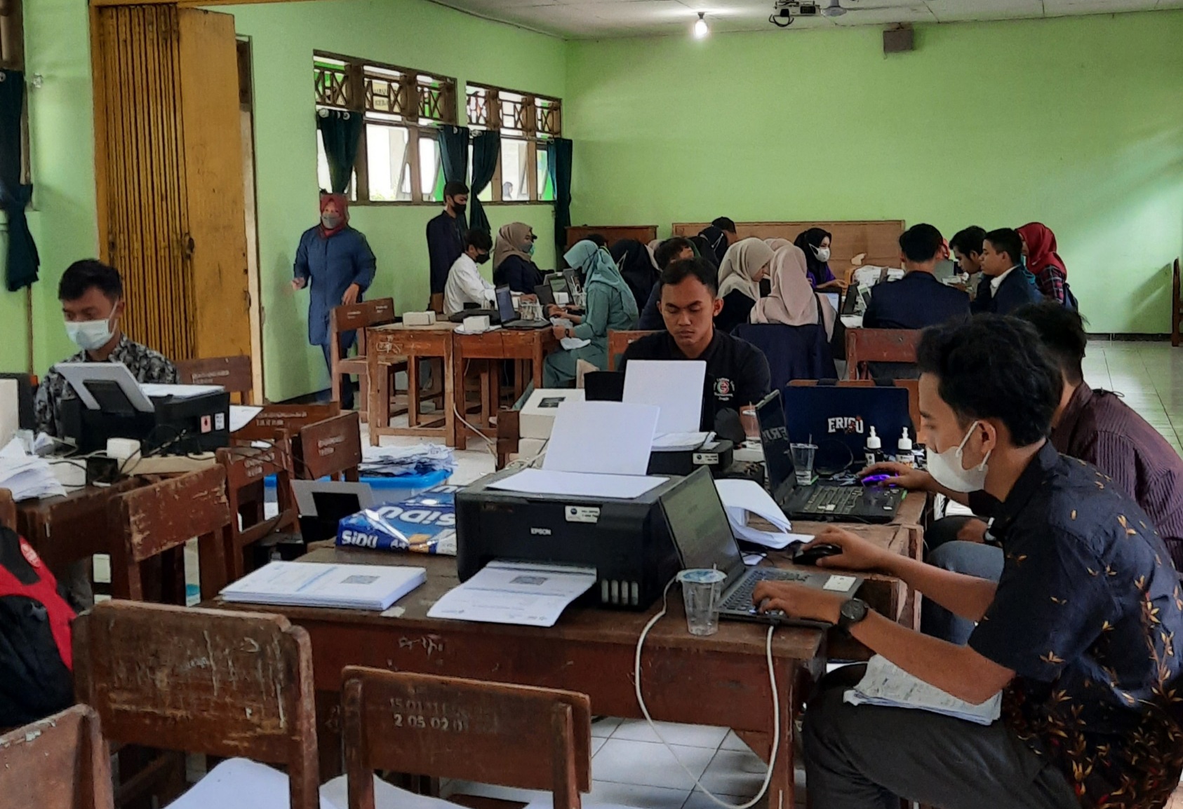 Kerjasama Percepatan Vaksinasi Masyarakat Magelang oleh RST dr. Soejono dengan Mahasiswa Unimma