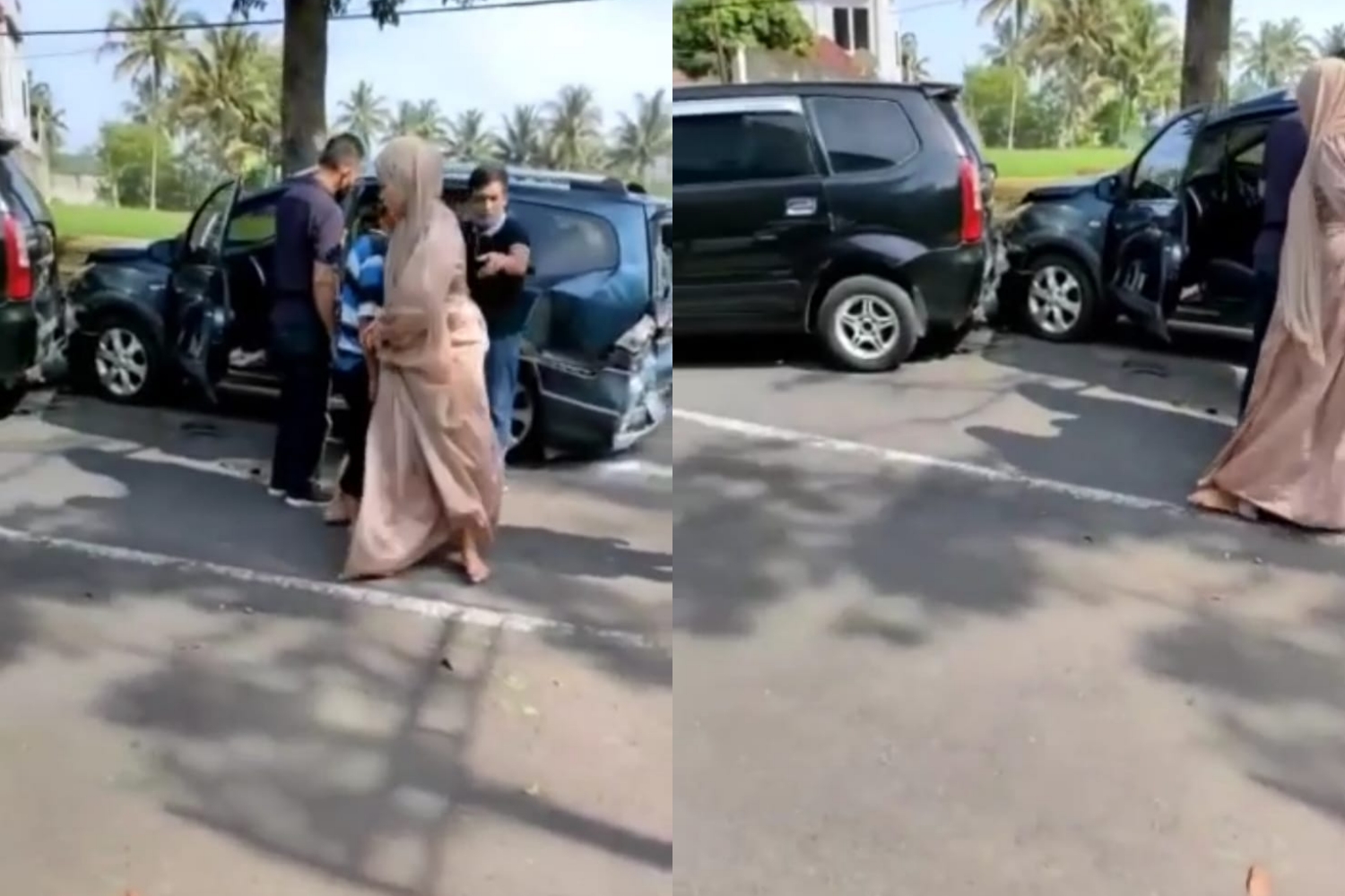 Kecelakaan beruntun di Jalan Blodo Sawitan magelang