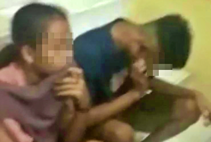 Pasangan sejoli yang diduka mesum di halaman masjid di Jogja