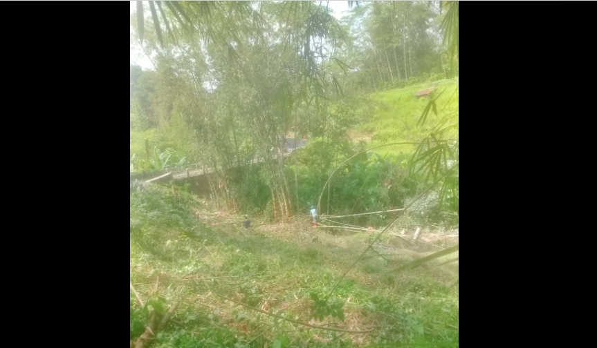 Persiapan pembangunan jembatan ketek di Jalan Bandongan Salamkanci Magelang