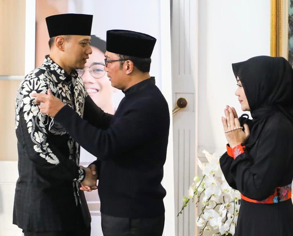 Kunjungi Ridwan Kamil di Bandung, AHY Sampaikan Belasungkawa untuk Eril