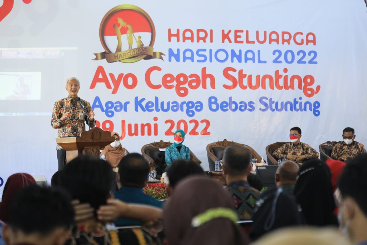 Peringati HARGANAS 2022, Ganjar Tekankan Pencegahan Stunting