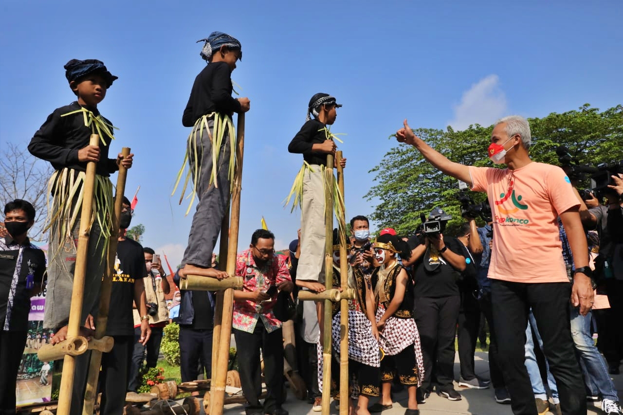 Ganjar Takjub dengan aksi bocah di Banyumas