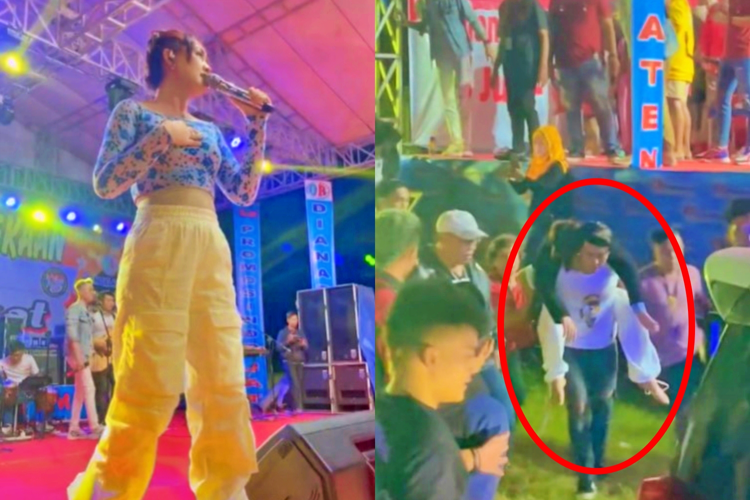 Happy Asmara Pingsan di atas panggung